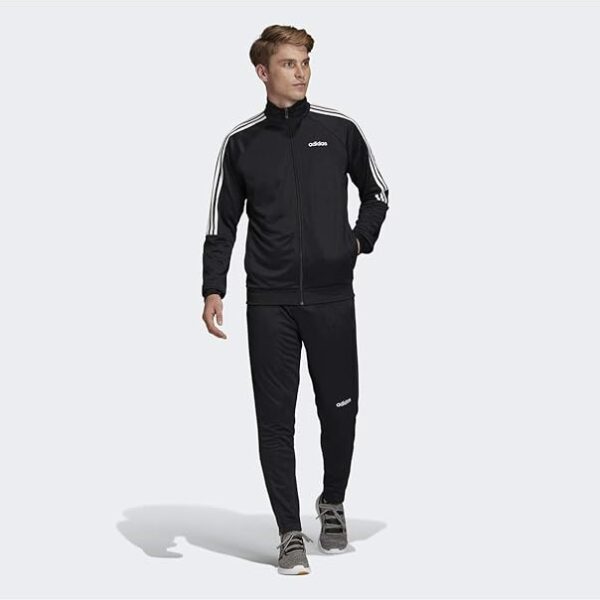 Black Adidas tracksuit for men.