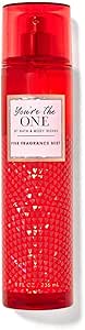 Bath & Body Works "You're The One" red fragrance mist bottle with textured design.