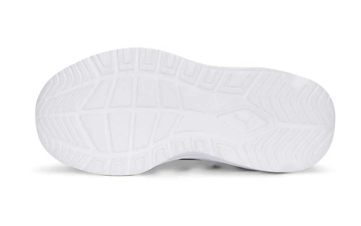 A pair of blue Puma One4all Slip On sneakers with white accents.