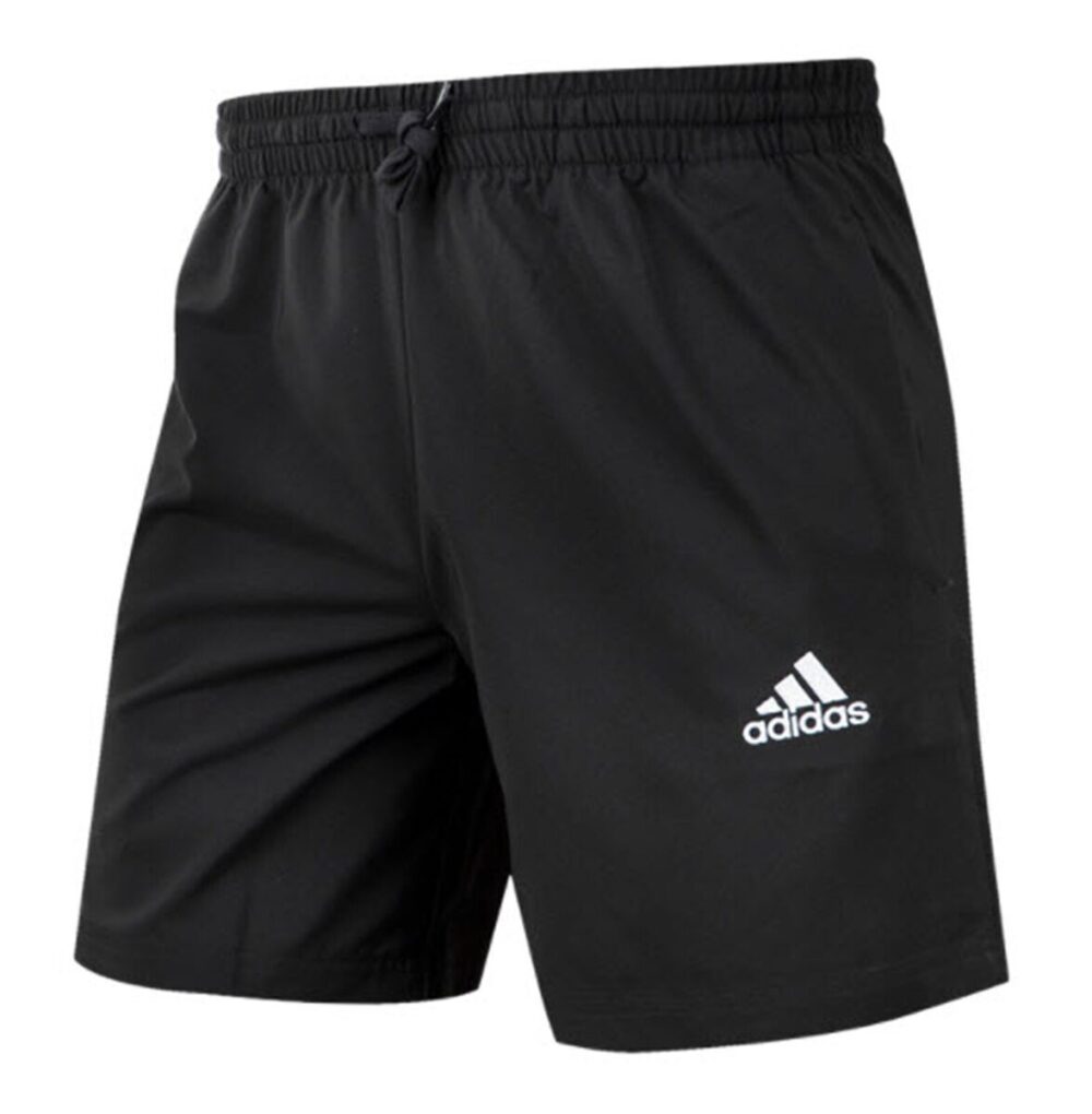 Black Adidas Chelsea FC shorts with the Adidas logo and Chelsea FC crest.