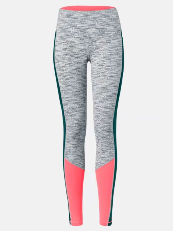 Sport tights with color blocking.