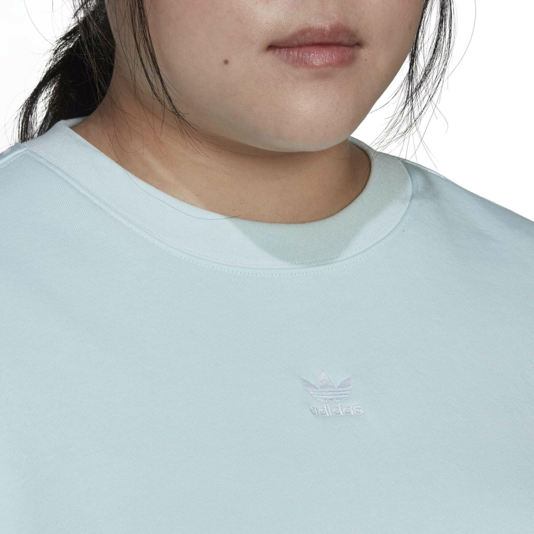 Light blue Adidas plus-size crewneck sweatshirt