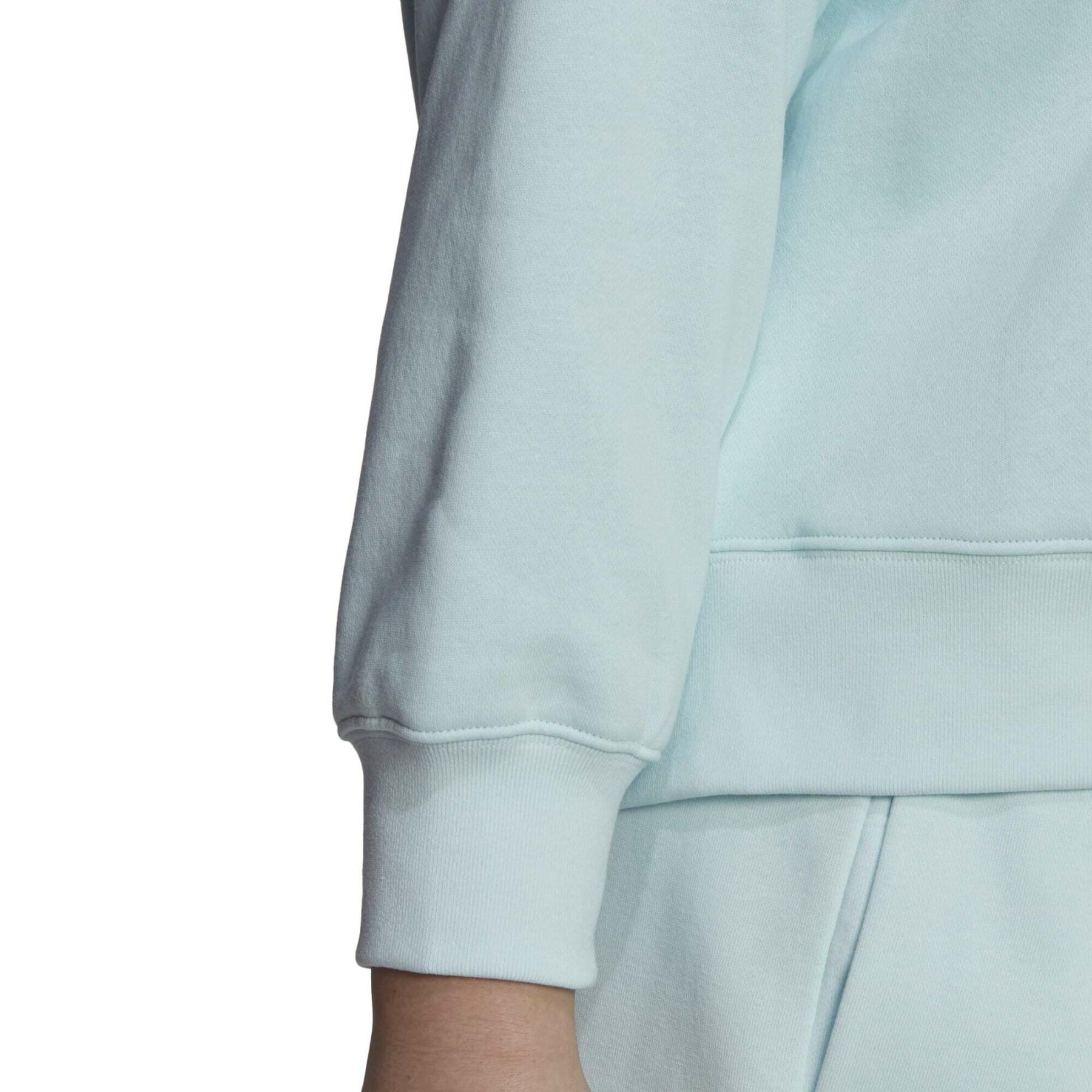 Light blue Adidas plus-size crewneck sweatshirt