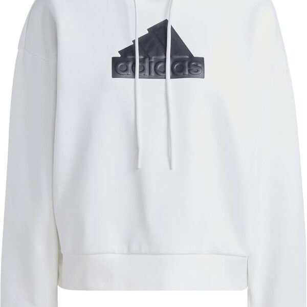 White Adidas Women's Future Icons Badge of Sport Hoodie