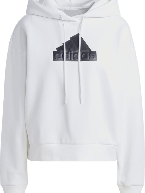 White Adidas Women's Future Icons Badge of Sport Hoodie