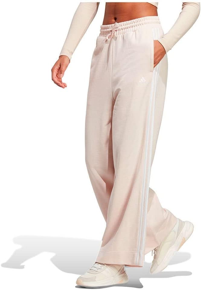 Adidas Wide Leg Fleece Pants-Adidas GB8468