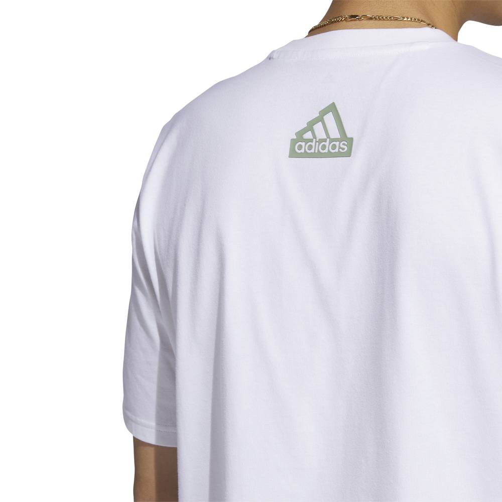 Adidas City Escape Graphic T-Shirt - Men's - White-Adidas GB9484 - Image 7