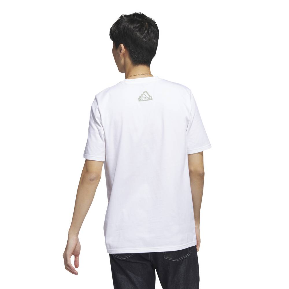Adidas City Escape Graphic T-Shirt - Men's - White-Adidas GB9484 - Image 5