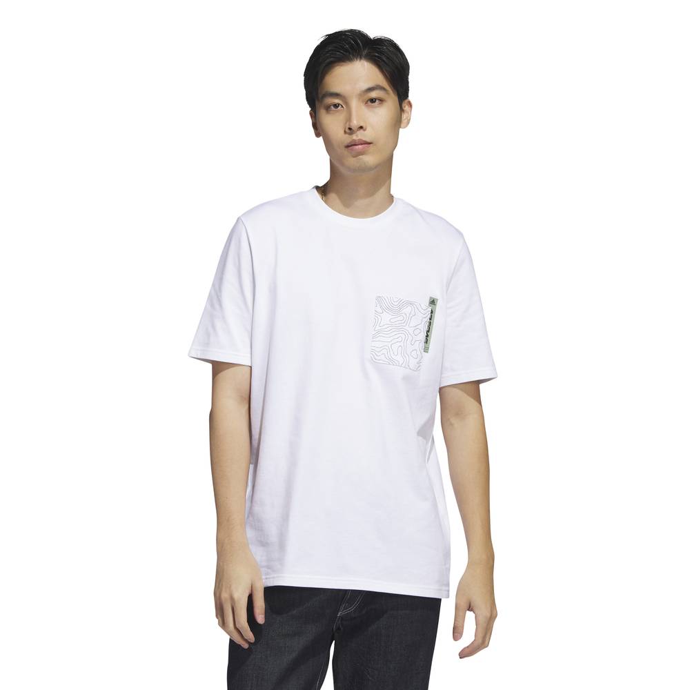 Adidas City Escape Graphic T-Shirt - Men's - White-Adidas GB9484