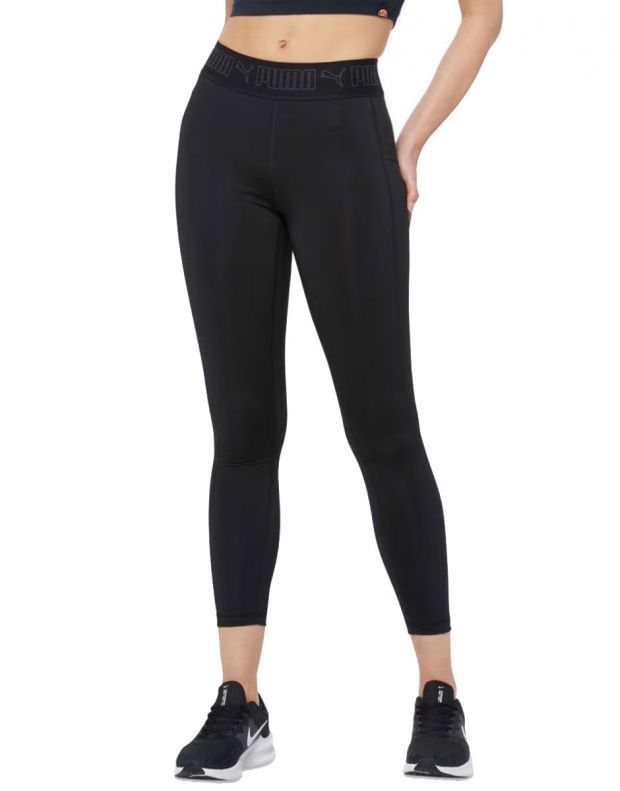 Puma ESS+ Metallic Leggings,Black women's sportswear.