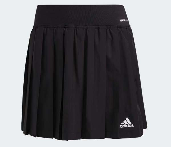 Adidas Club Pleated Skirt Black women's tennis skirt.