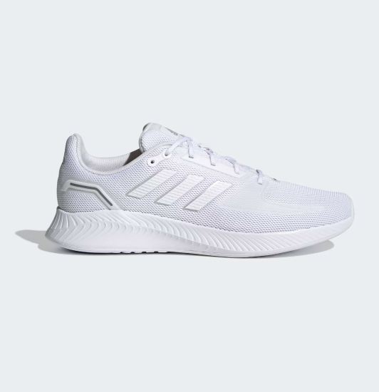Adidas Runfalcon 2.0 Shoes , all white, mesh upper, cushioned midsole.