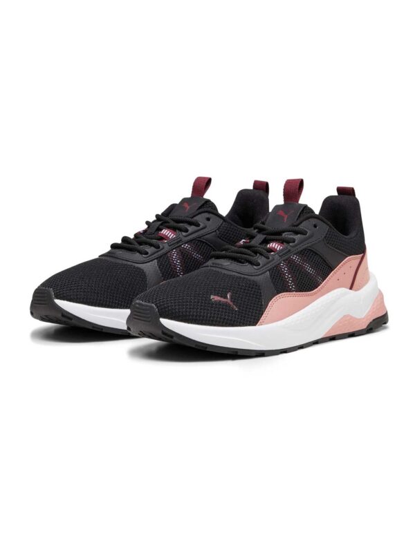 Black and rose Puma Anzarun 2.0 women's running shoes