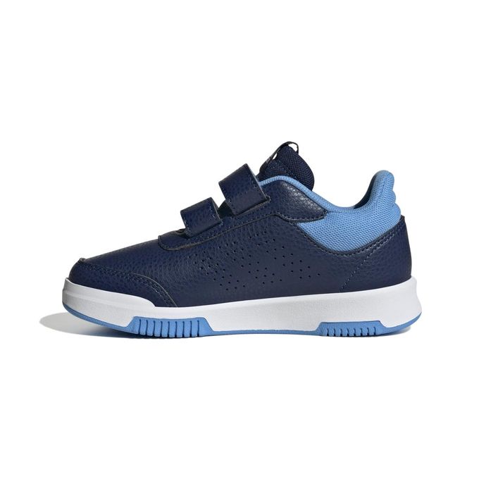 Adidas Tensaur Sport 2.0 CF K Kids' Shoe in navy blue with white stripes and velcro straps.