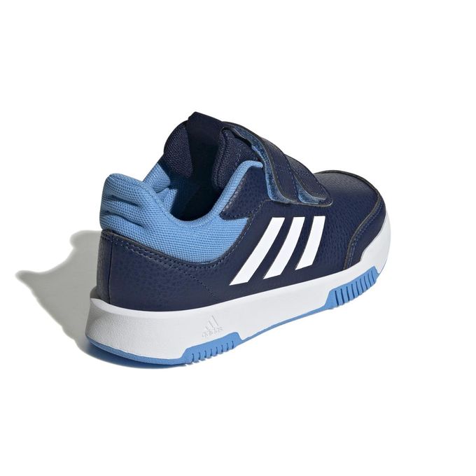 Adidas Tensaur Sport 2.0 CF K Kids' Shoe in navy blue with white stripes and velcro straps.