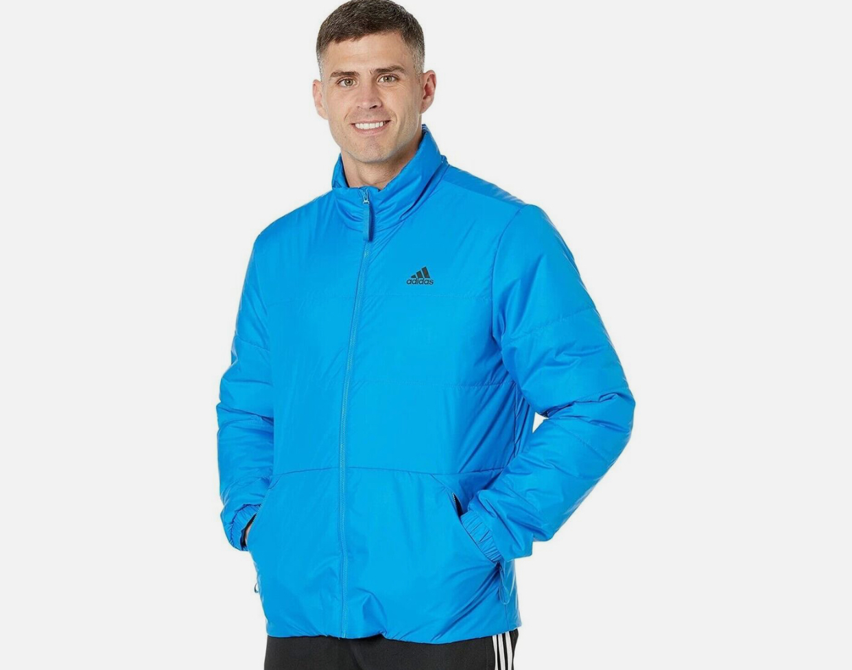 Adidas Men's BSC 3-Stripes Insulated Winter Jacket-Adidas H65768