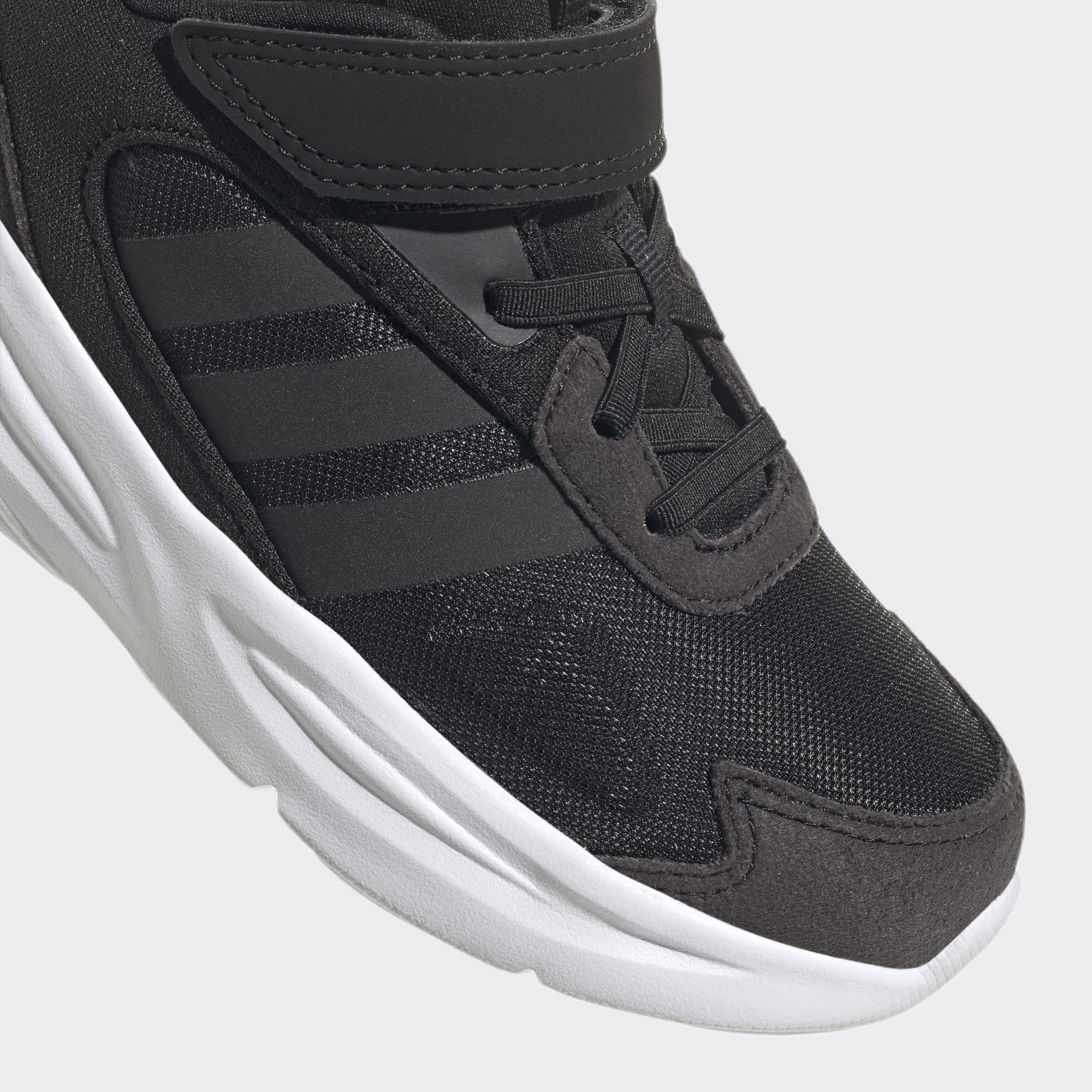 Adidas Ozelle Kids El Running Shoes - Black/White-Adidas GW1560 - Image 8