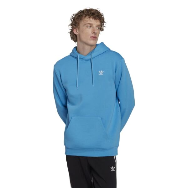 Light blue Adidas Essentials Trefoil hoodie