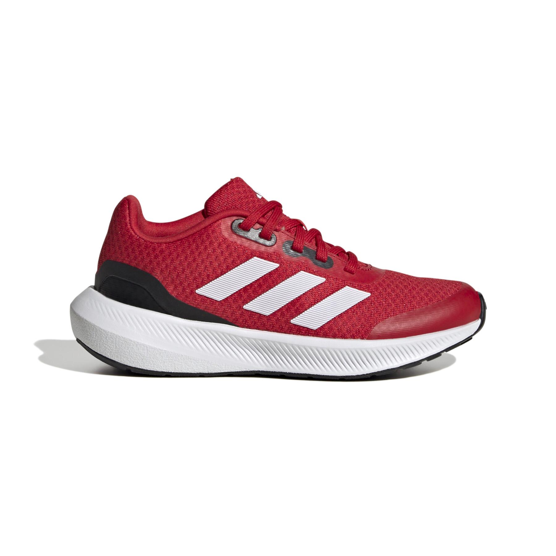 Adidas Runfalcon 3.0 Running Shoe - Red and White-Adidas HP5841 - Image 2