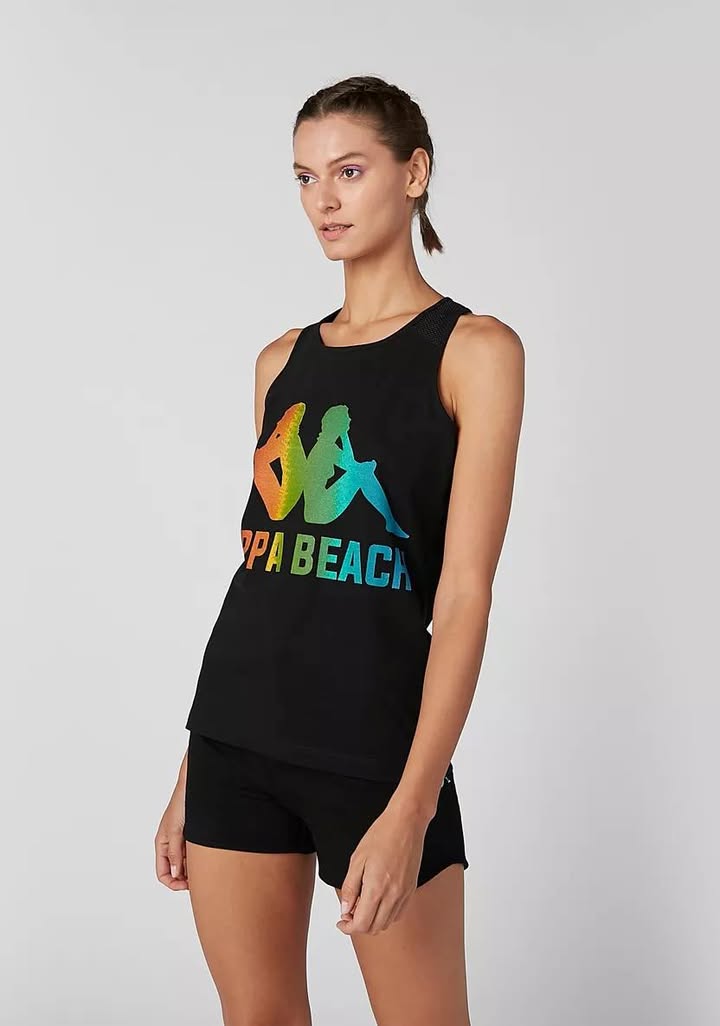 Kappa Women's Rainbow Logo Beach Tank Top - Image 2