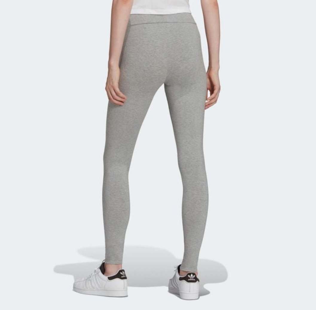 Women's Adidas Trefoil Leggings - Grey-Adidas HD2351 - Image 2