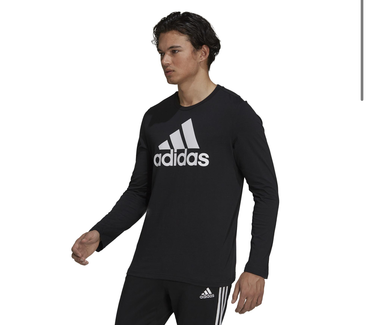 Adidas Essentials Long Sleeve Tee-Adidas GV5274 - Image 2