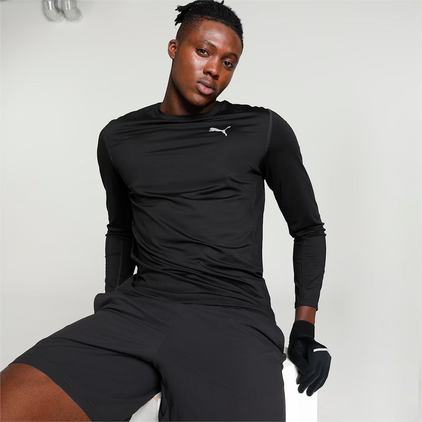 Puma Men's Long-Sleeve Running Top-Puma 524040-01