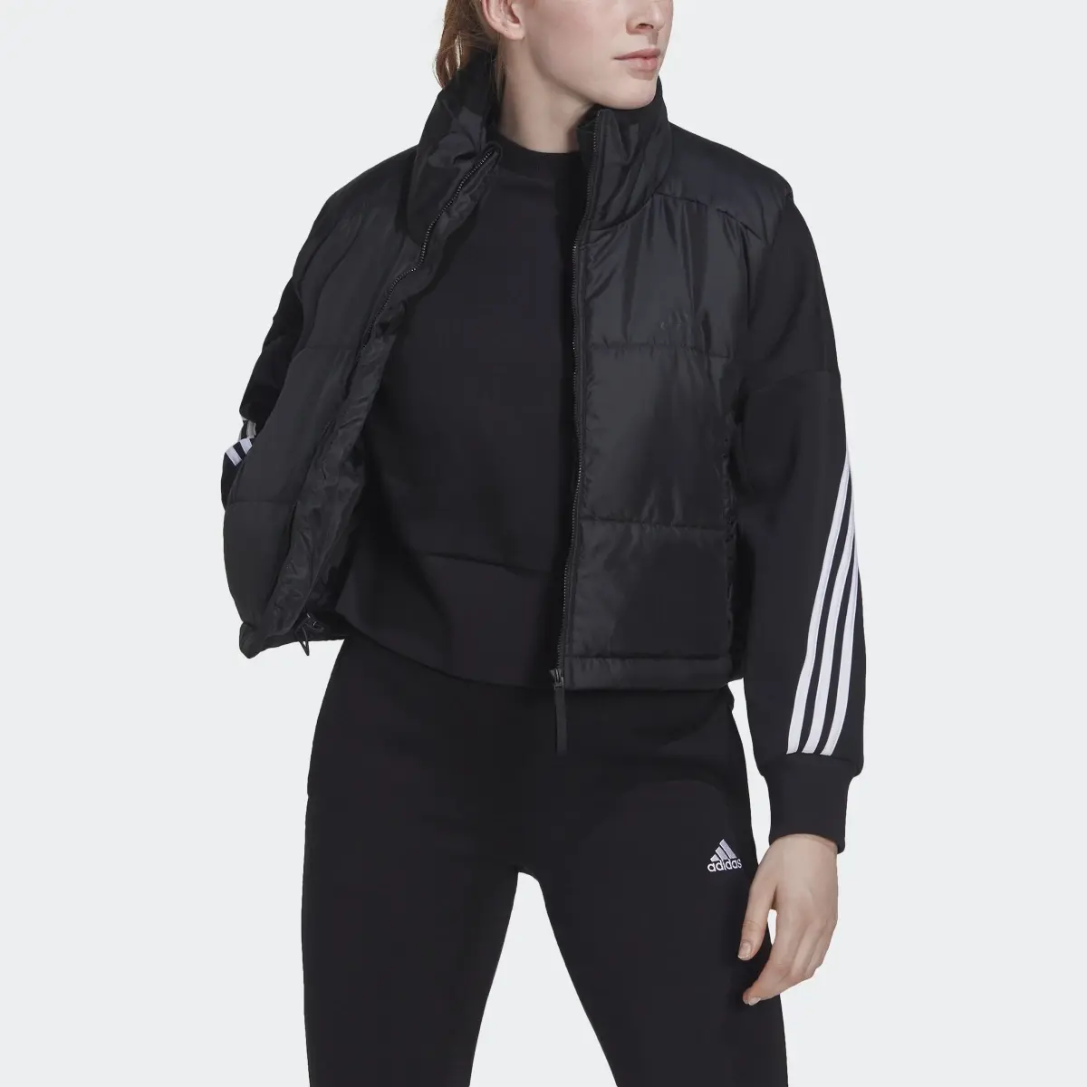 Adidas Women’s Essentials Insulated Padded Vest – Core Black-Adidas HI0943 - Image 2