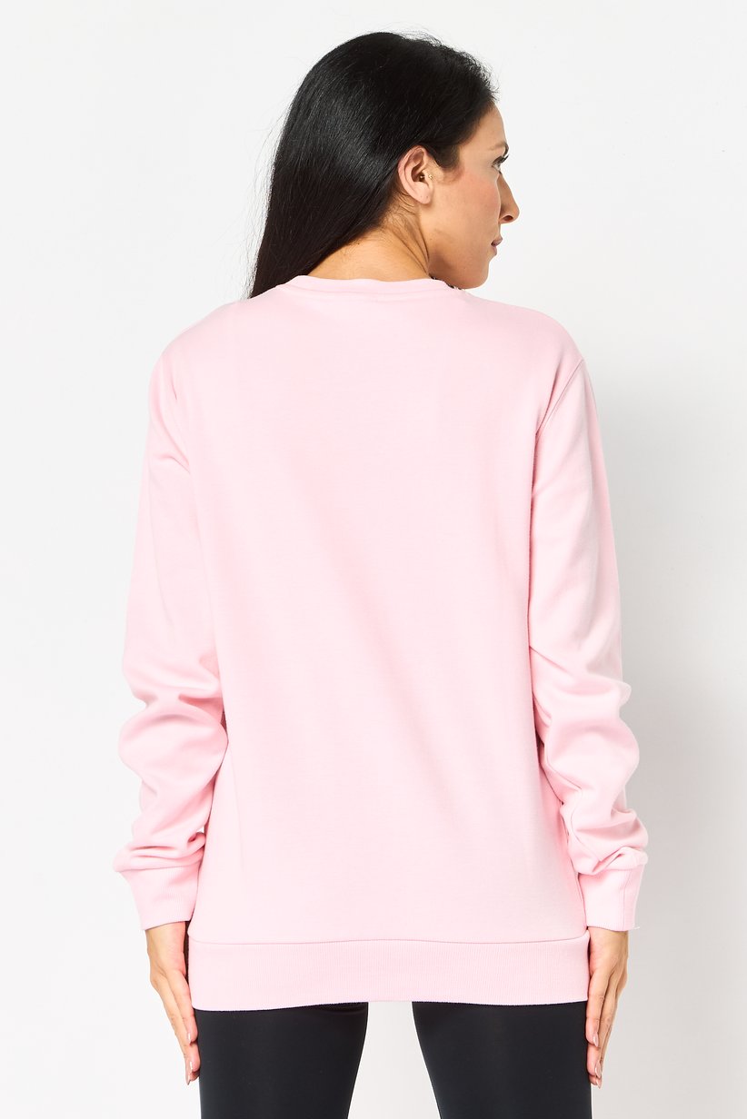 Ellesse Women’s Heritage Pink Crewneck Sweatshirt-Ellesse SGC07462 - Image 4