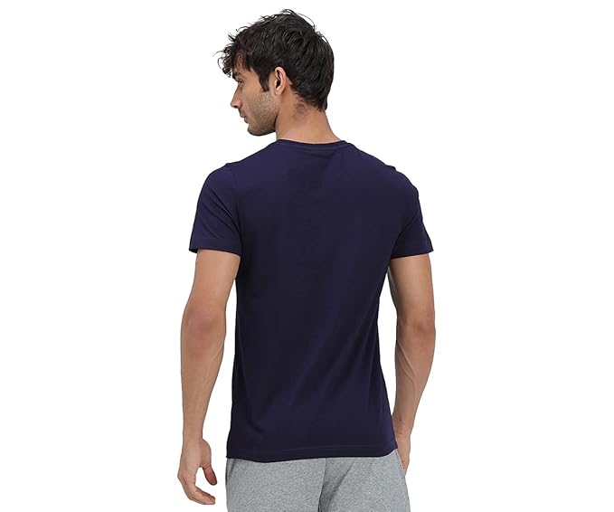 PUMA Men's Navy Blue Graphic T-Shirt-Puma 67001902 - Image 4