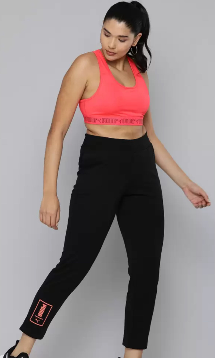 Puma Women's Black Track Pants-Puma 67039301