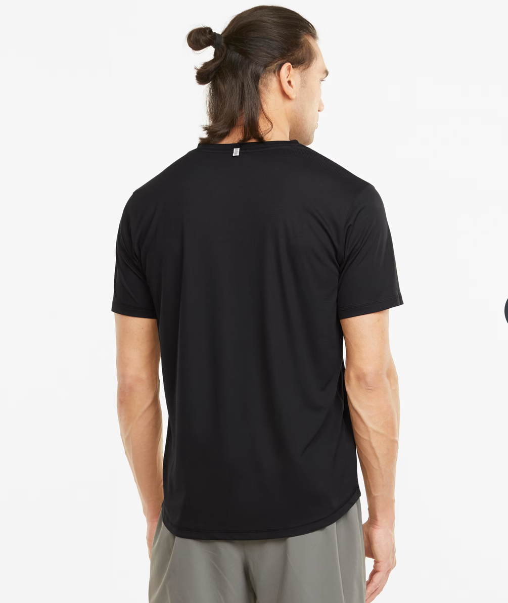 Puma Men's Black "On The Run" Graphic T-Shirt-Puma 520855-01 - Image 3