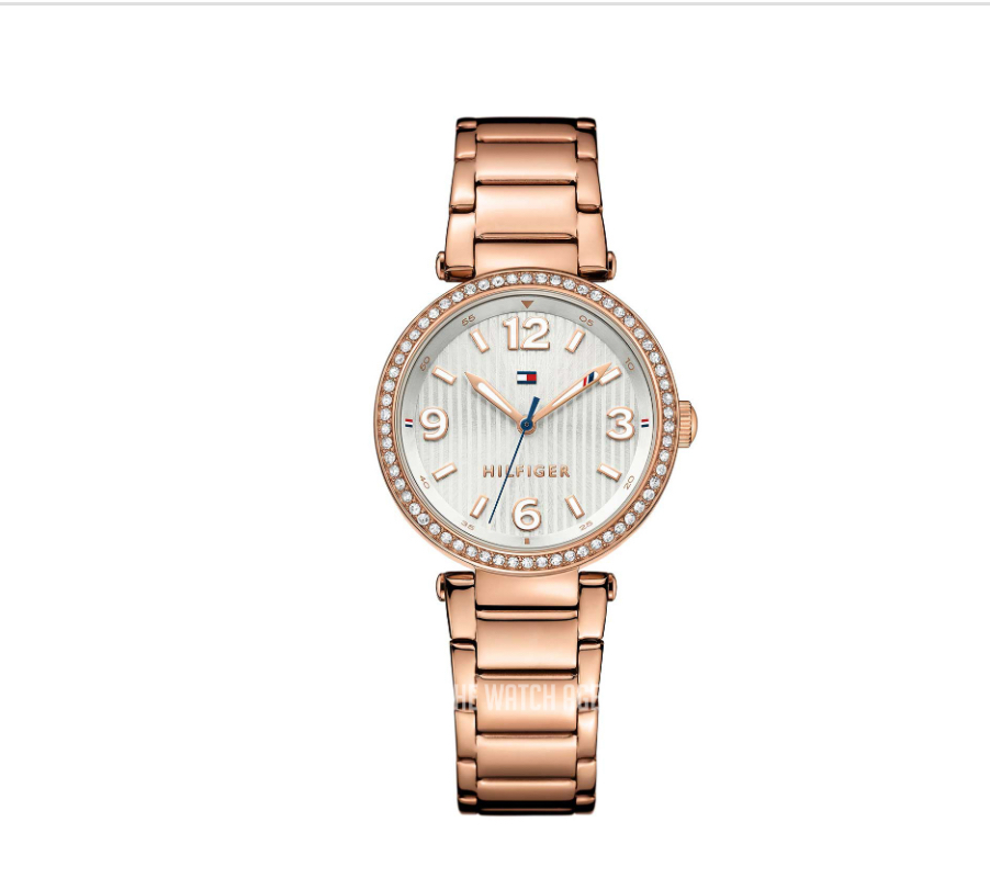 Tommy Hilfiger Women's Rose Gold-Tone Crystal Watch-Tommy Hilfiger 1781590