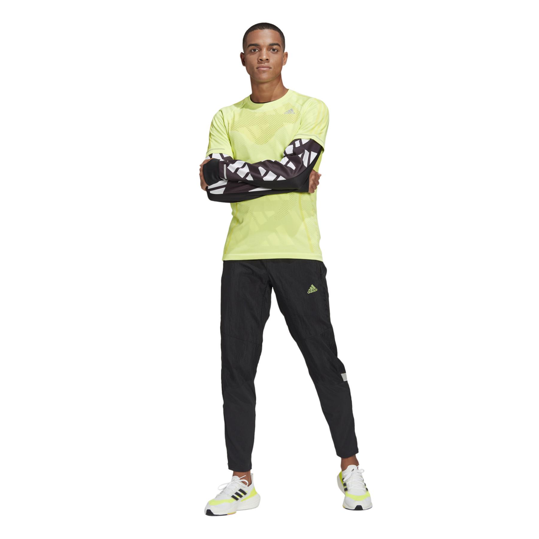 Adidas Men’s Own the Run Astro Knit Running Pants-Adidas GM1581 - Image 2