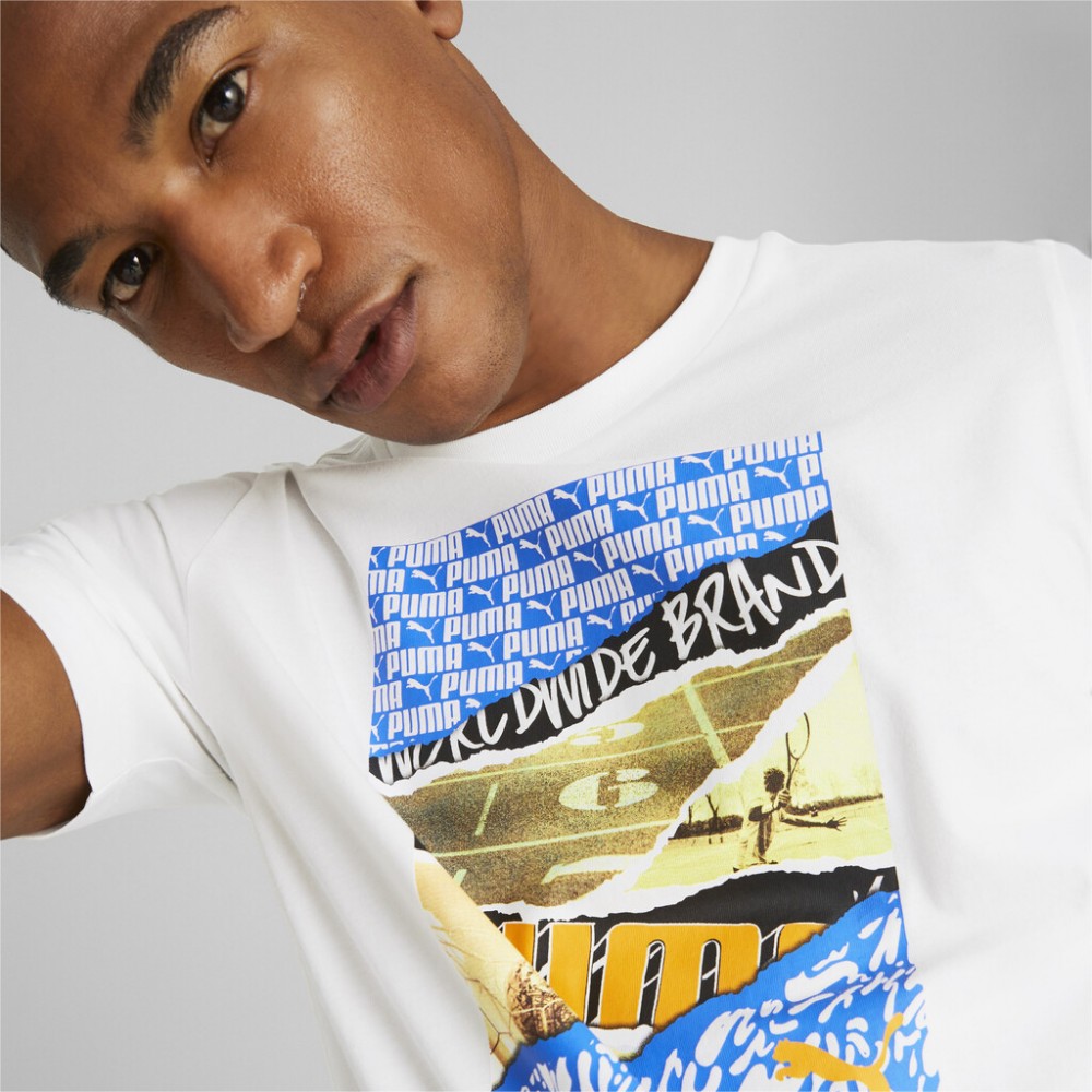 Puma Graphic Men's T-Shirt-Puma 674485-02 - Image 4
