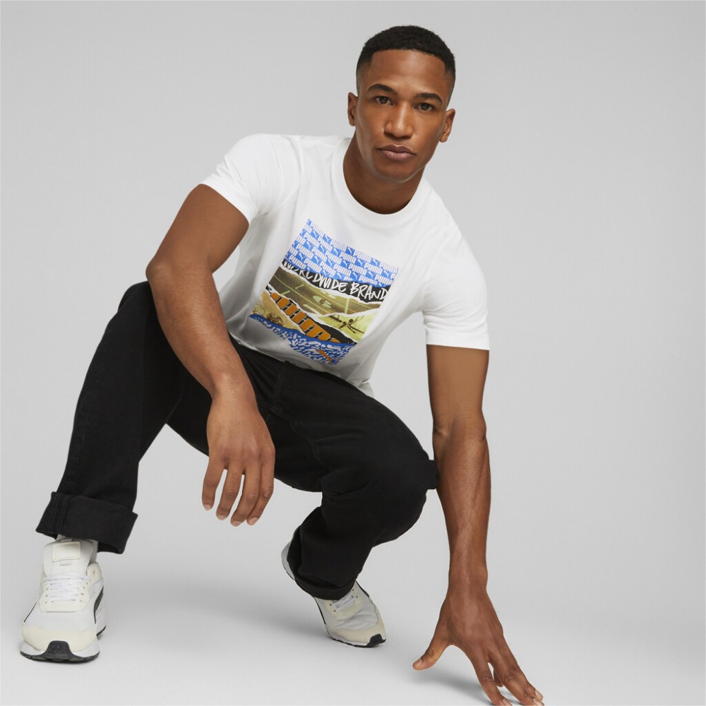 Puma Graphic Men's T-Shirt-Puma 674485-02 - Image 2