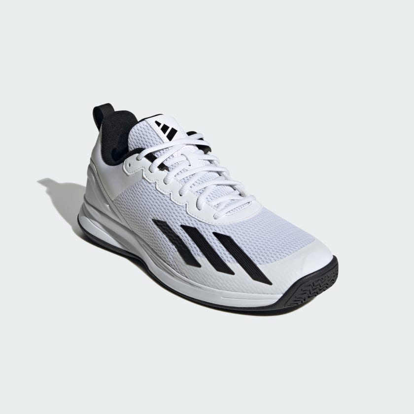 Adidas Court Flash Speed Tennis Shoes - Cloud White/Core Black-Adidas IF0429 - Image 2