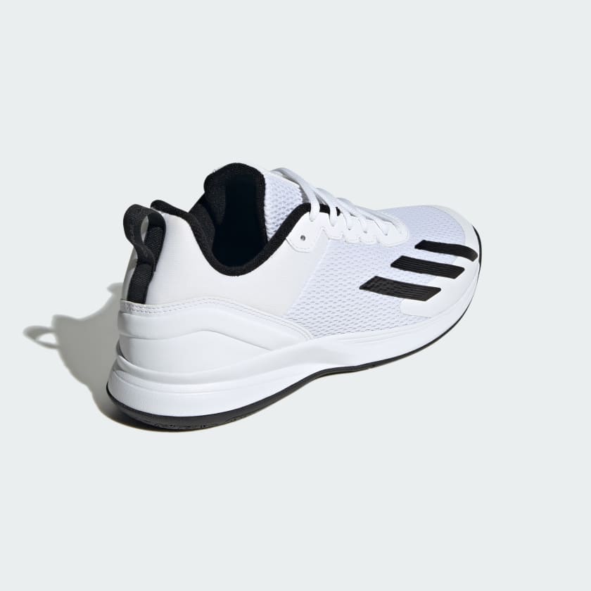 Adidas Court Flash Speed Tennis Shoes - Cloud White/Core Black-Adidas IF0429 - Image 3