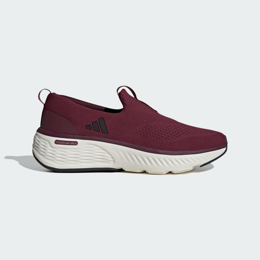 Adidas Cloudfoam Go Lounger Slip-On Shoes - Shadow Maroon / Wonder White-Adidas ID4022