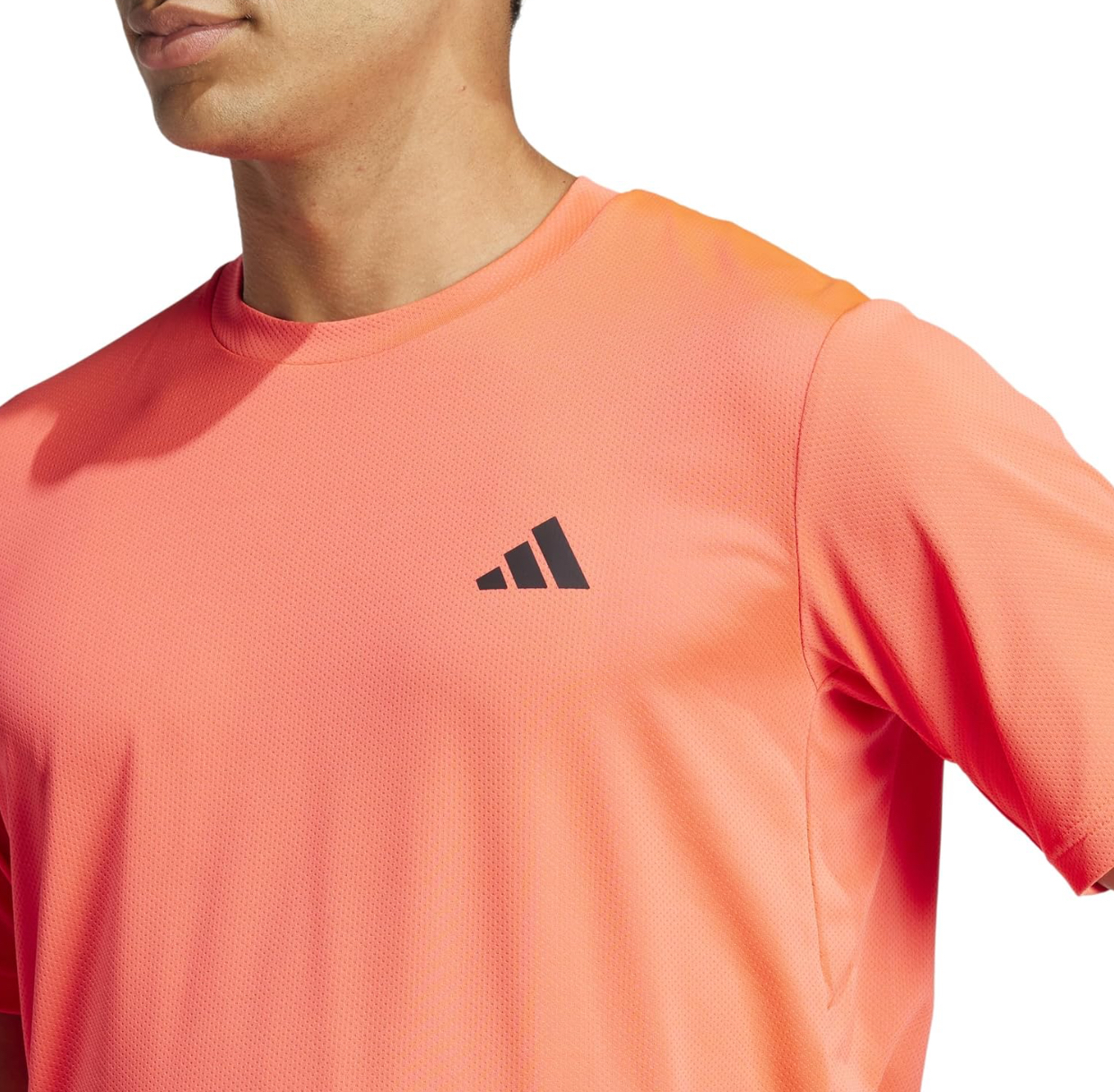 Adidas Men's Orange Ombre Performance T-Shirt-Adidas GB9425 - Image 3