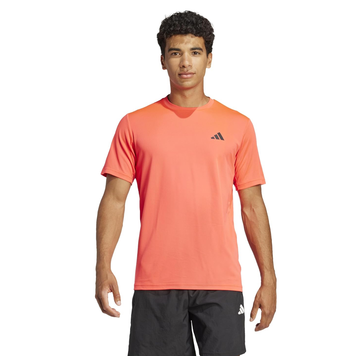 Adidas Men's Orange Ombre Performance T-Shirt-Adidas GB9425