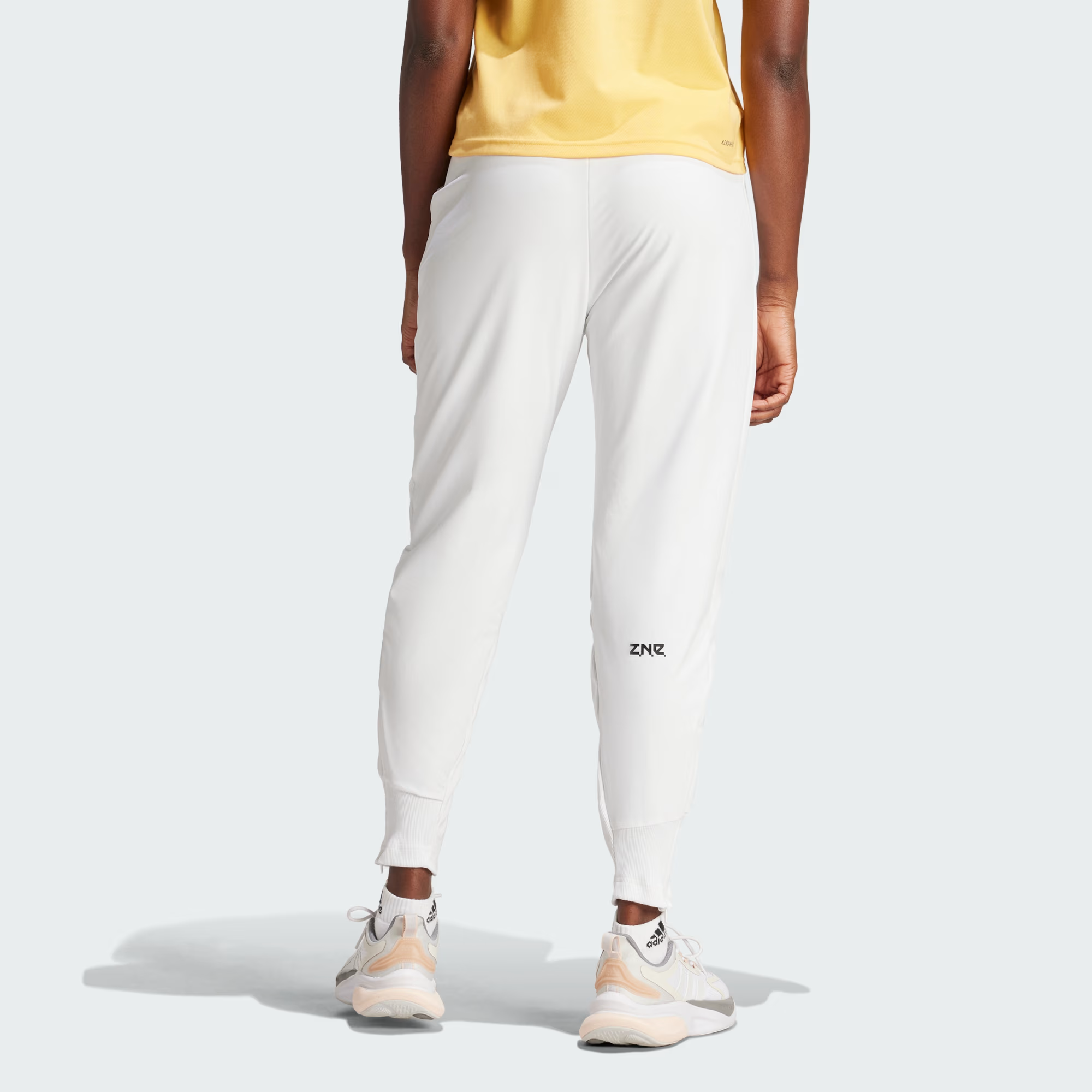 Adidas Women's White Athletic Pants-Adidas IS1874 - Image 2