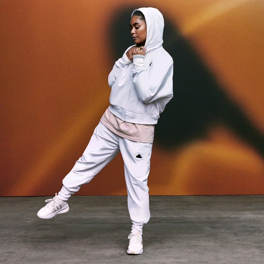 Adidas Women's White Athletic Pants-Adidas IS1874 - Image 7