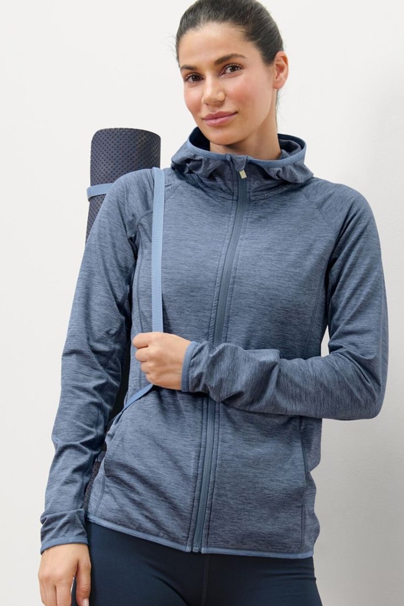 Tchibo Blue Heathered Full-Zip Hoodie-Tchibo200879