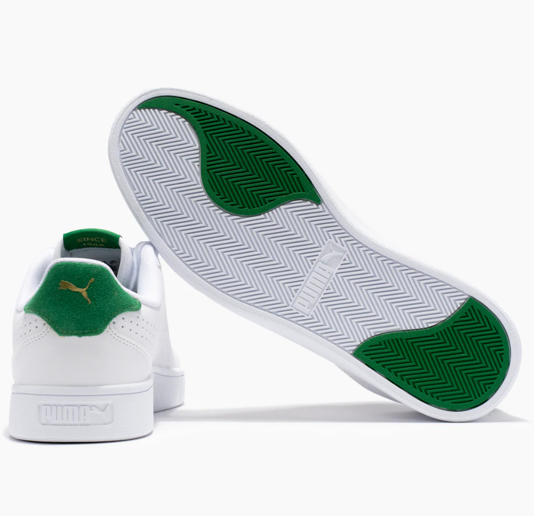 PUMA Serve Pro Lite Men's Sneakers in White with Green Heel Accent-Puma380150-09 - Image 4