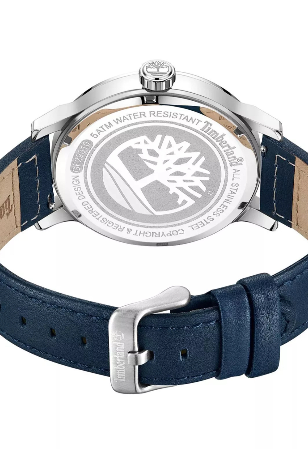 Timberland Men's White Dial Watch with Blue Braided Strap-Timberland TDWGF2231005 - Image 5