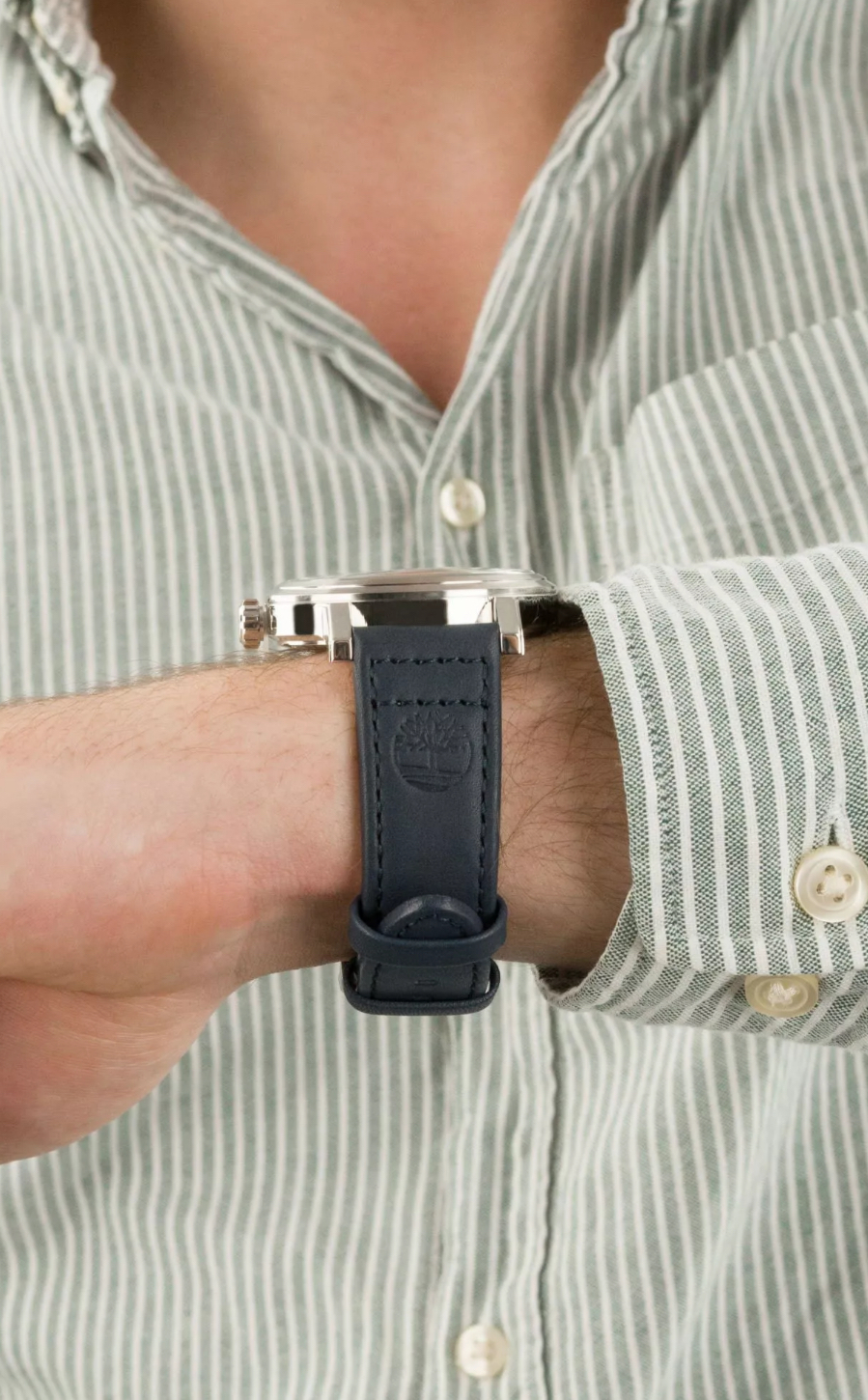 Timberland Men's White Dial Watch with Blue Braided Strap-Timberland TDWGF2231005 - Image 8