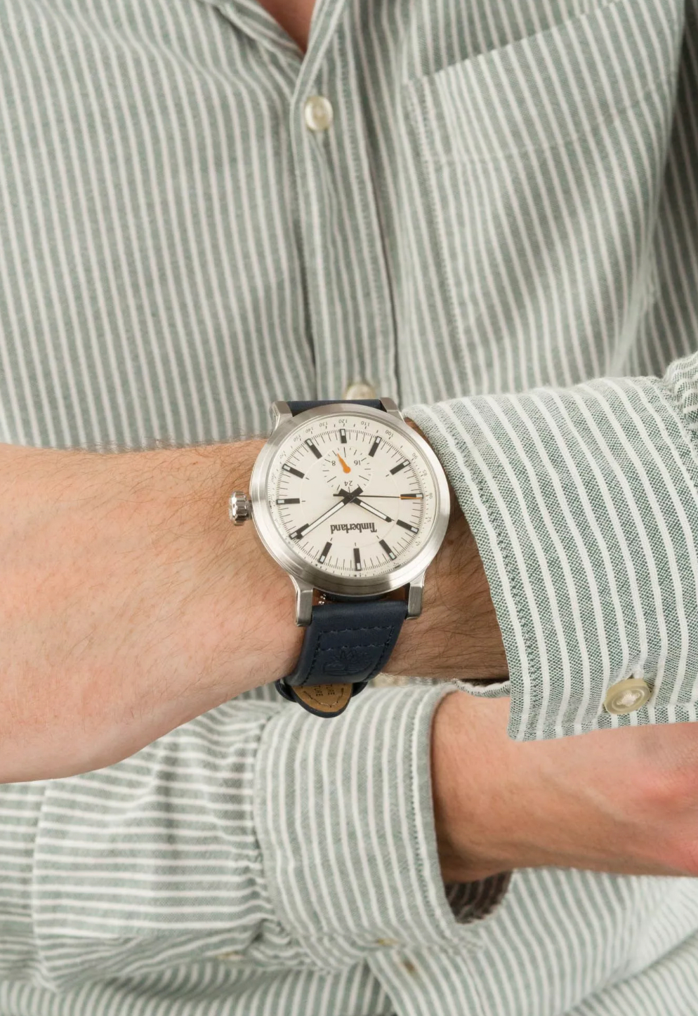 Timberland Men's White Dial Watch with Blue Braided Strap-Timberland TDWGF2231005 - Image 7