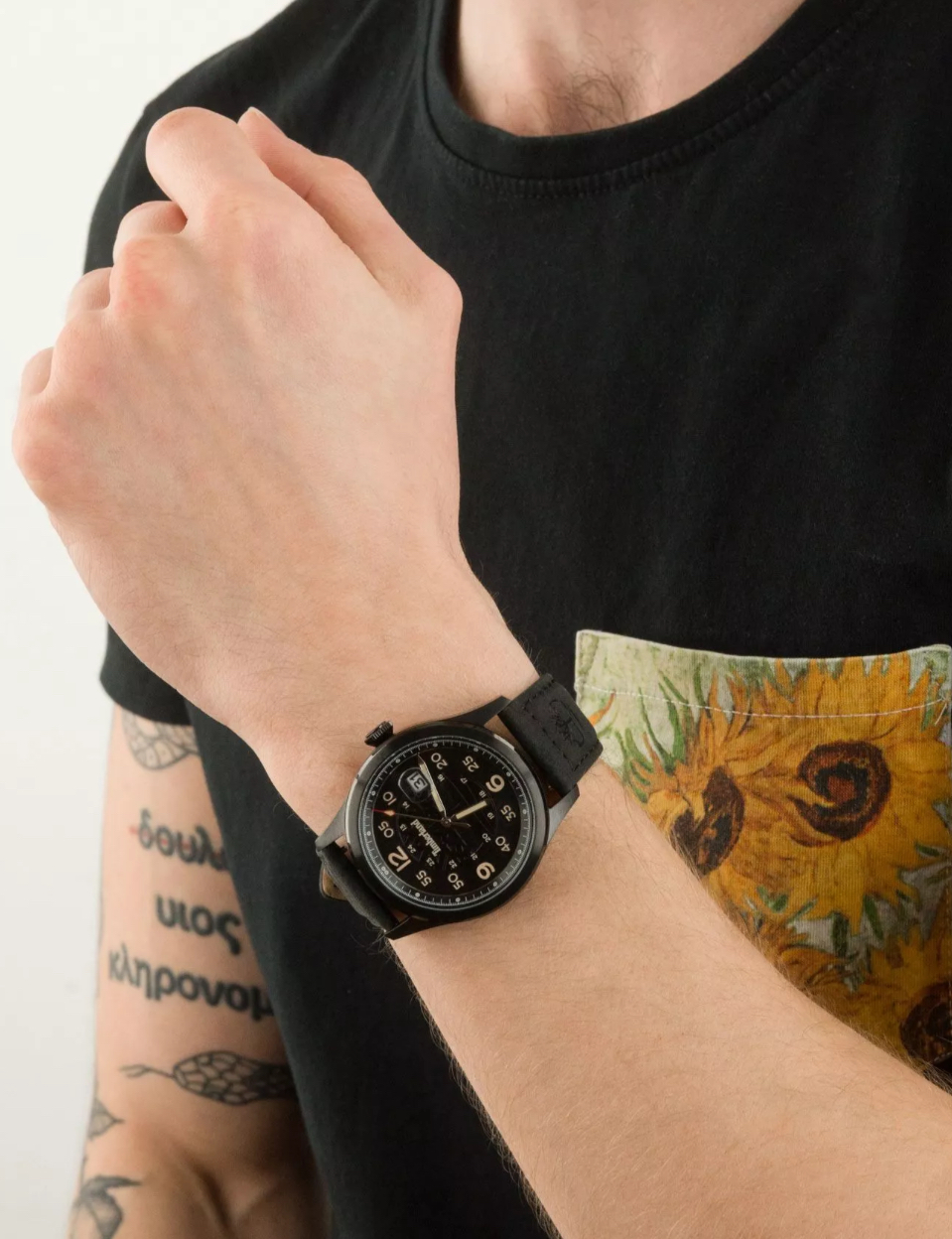 Timberland All-Black Watch with Tree Logo Dial-Timberland TDWGB2237501 - Image 9