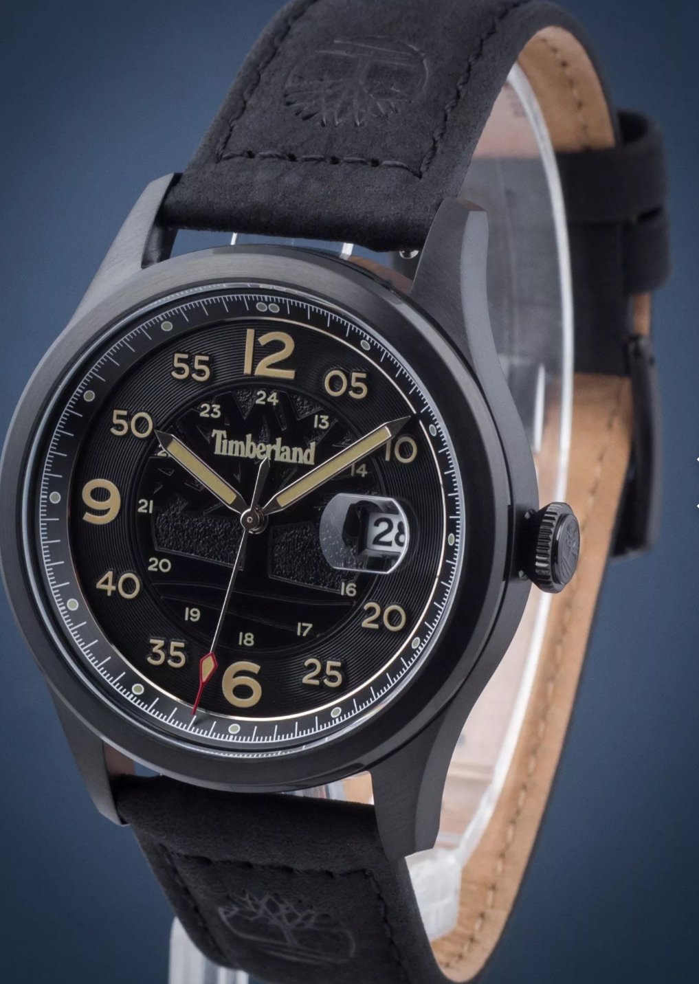 Timberland All-Black Watch with Tree Logo Dial-Timberland TDWGB2237501 - Image 3